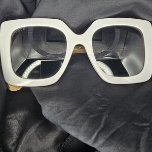 Gucci Ivory Oversized Sunglasses